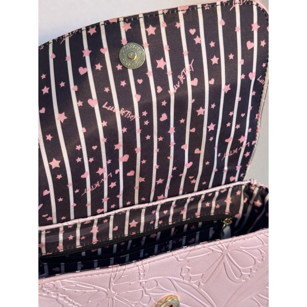 Pre-Owned Betsey Johnson Luv Crossbody Quilted Purse Excellent Condition - Picture 5 of 16